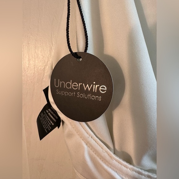 NWT COCO REEF 34D Siren Aura Ruffle Underwire Tankini Top Blue Green Geometric - Picture 10 of 15